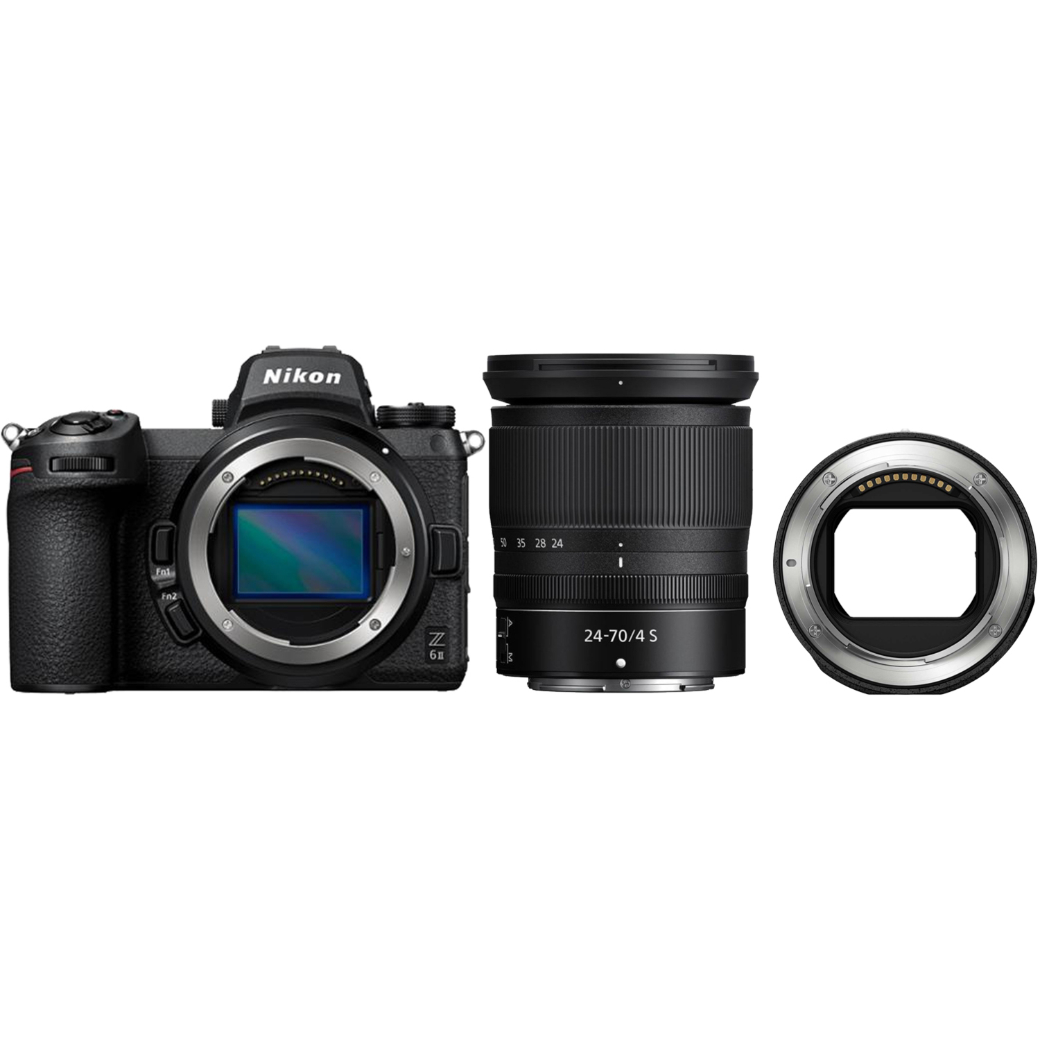 Nikon Z6 II mit NIKKOR Z 24-70mm F4 S und FTZ II Adapter