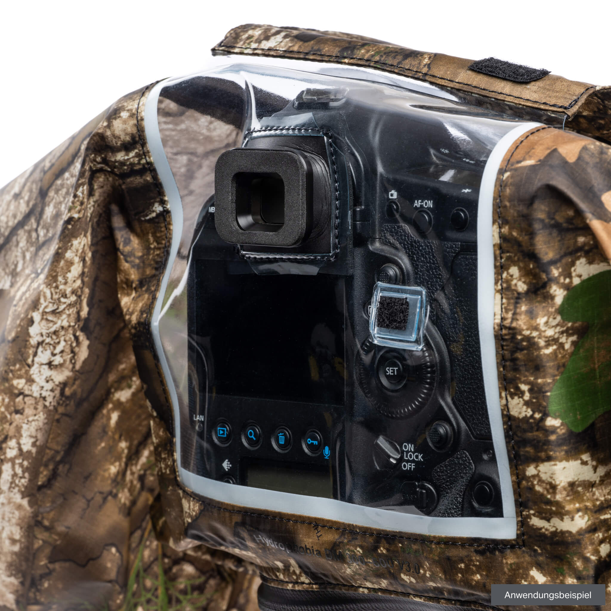 thinkTank Hydrophobia D 300-600 Realtree APX Camouflage für Kameras mit 300-600mm F2.8 Objektiv