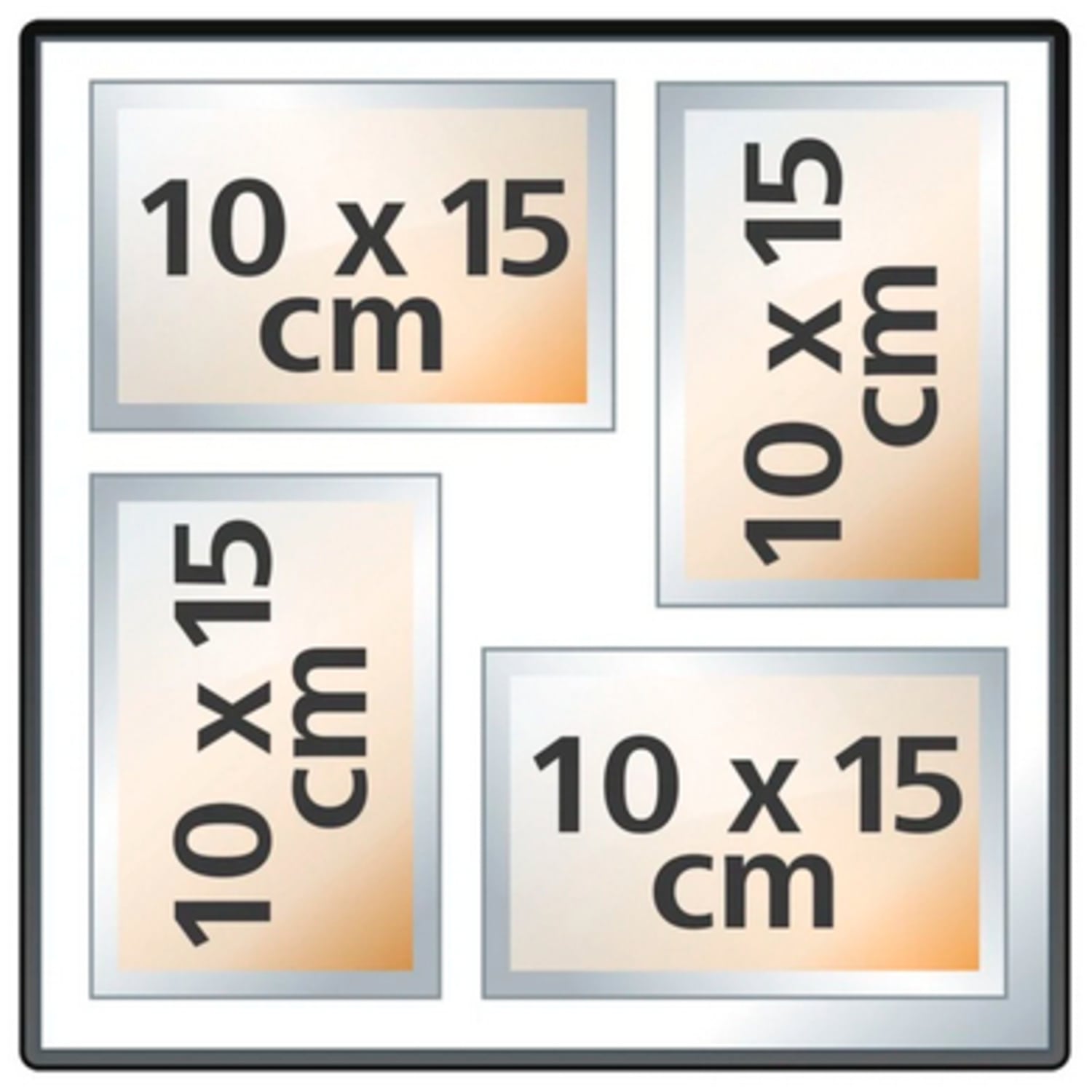 Hama Jumbo-Album La Fleur 30x30cm, 100 weiße Seiten, schwarz