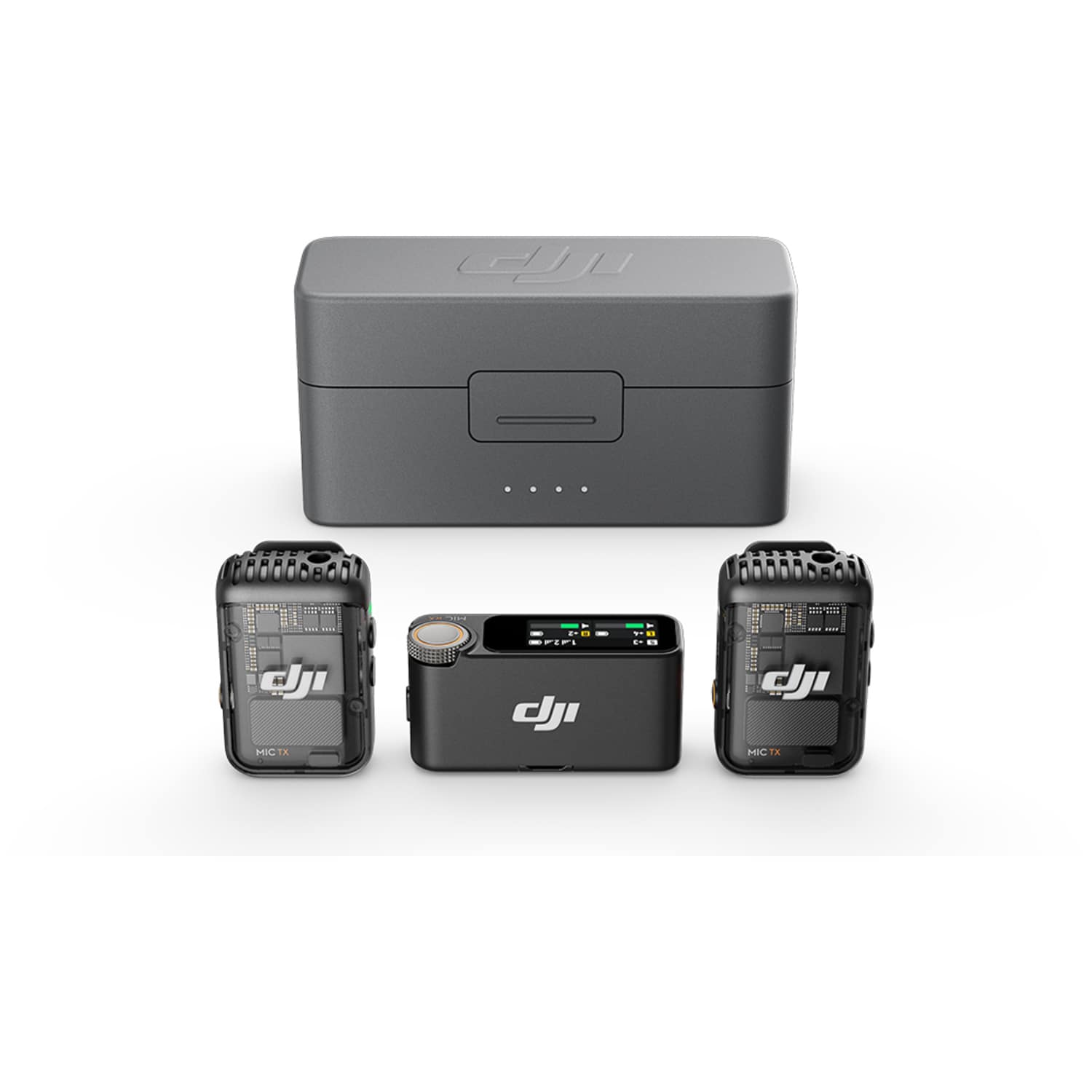 DJI Mic 2 - 2 Sender, Empfänger & Ladeschale