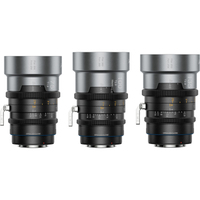 Sirui IronStar 75mm T1.9, 100mm T2.8 und 135mm 1.5x FF anamorphotisch Blue Flare für PL-Mount