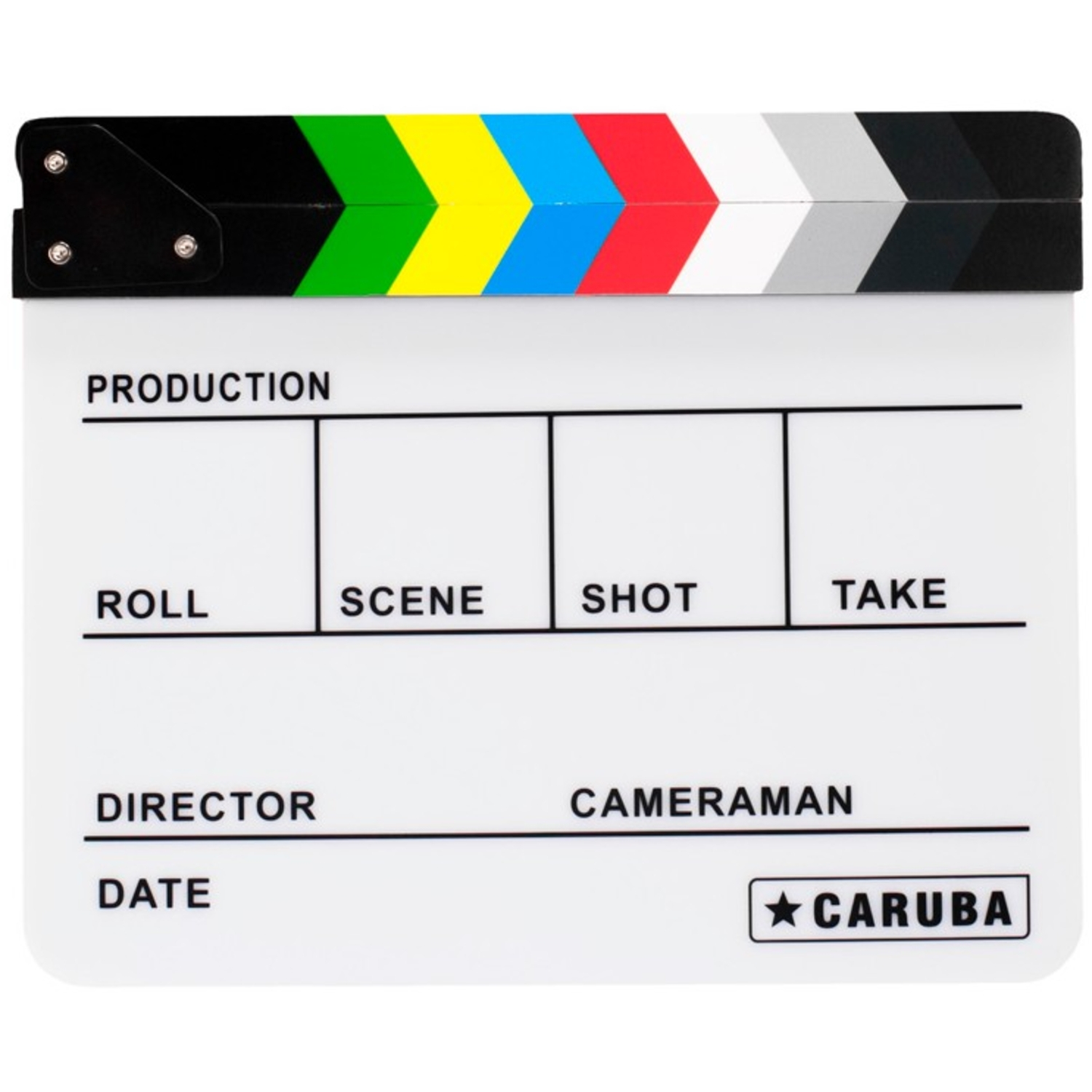 Caruba Professionelle Filmklappe Weiß