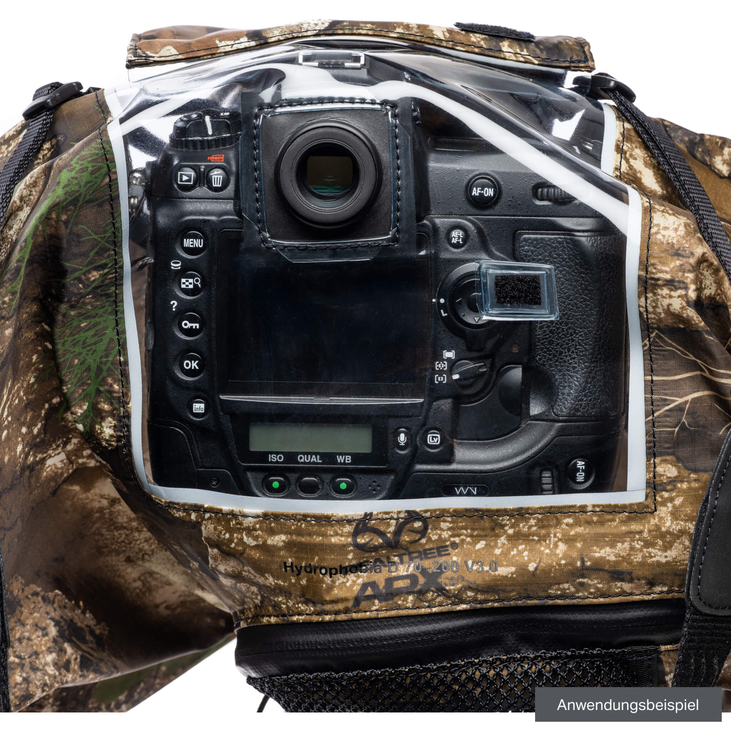 thinkTank Hydrophobia D 70-200 Realtree APX Camouflage für Kameras mit 70-200mm F2.8 Objektiv