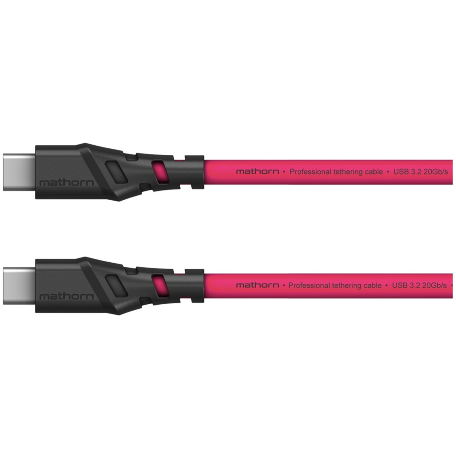Mathorn Tetheringkabel MTC-210M 2m 20Gbps 4K 60Hz 100W USB C-C Magenta