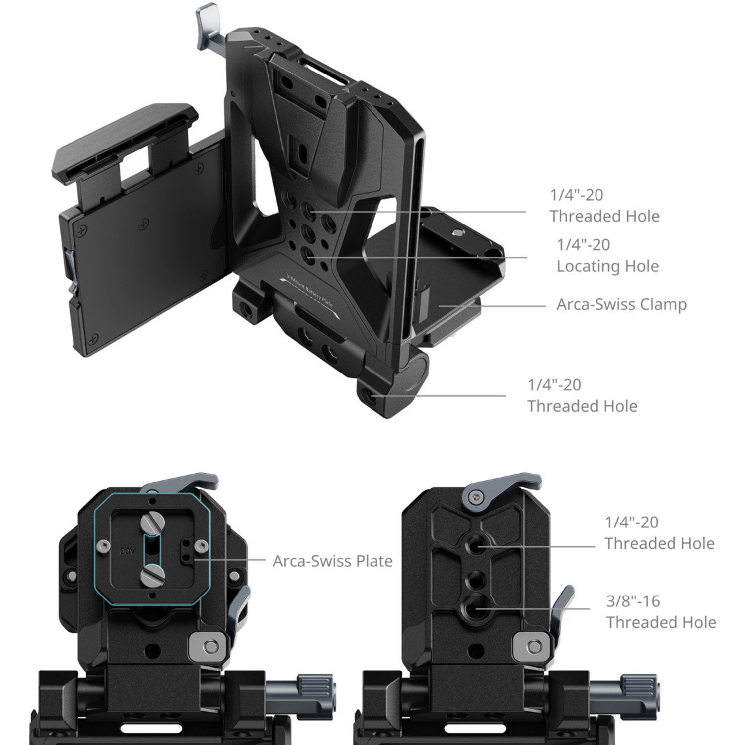 SmallRig V-Mount Batterieplatte Pro Kit 5315