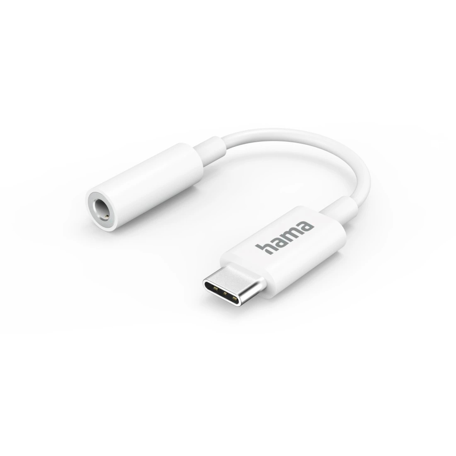 Hama Aux-Adapter USB-C 3,5mm-Klinke-Buchse Weiß