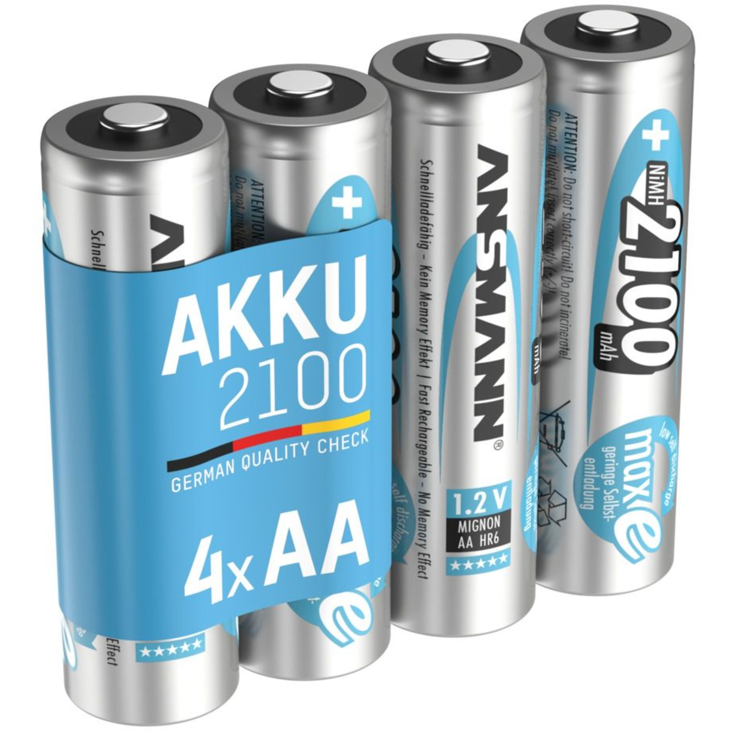 Ansmann Akku maxE Typ 2100 AA Mignon Ni-MH 1,2V 4er Pack