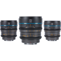 Sirui Night Walker 24mm, 35mm und 55mm T1.2 S35 für Sony E-Mount Kit grau