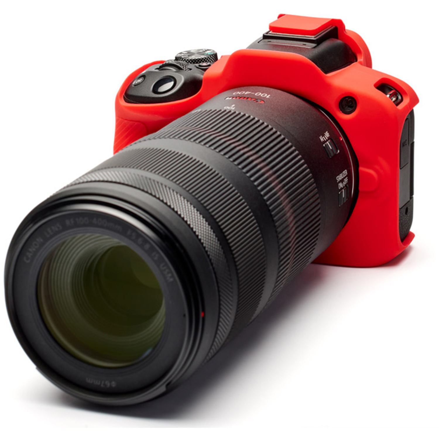 easyCover Silikon-Schutzhülle für Canon R50 Rot