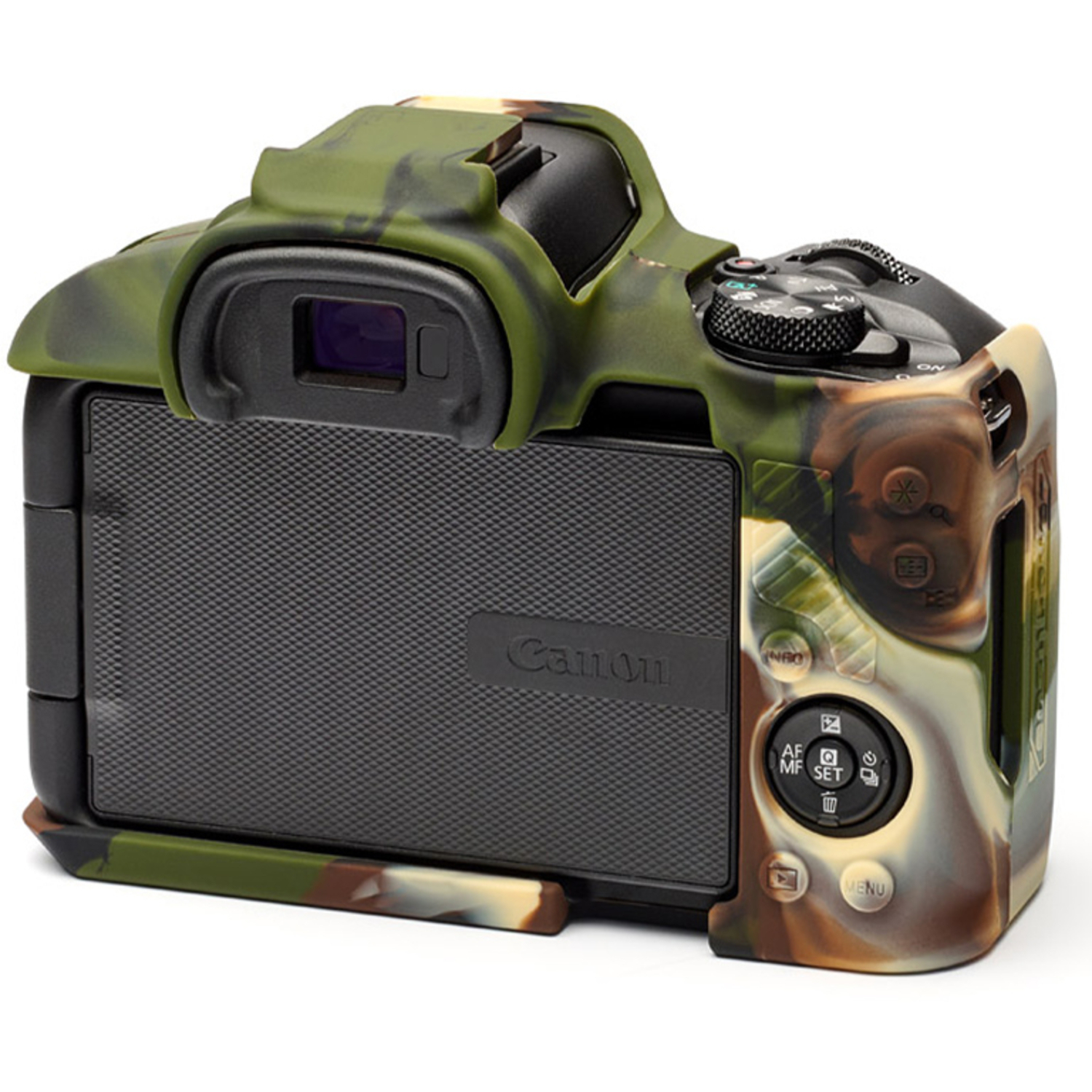 easyCover Silikon-Schutzhülle für Canon R50 Camouflage