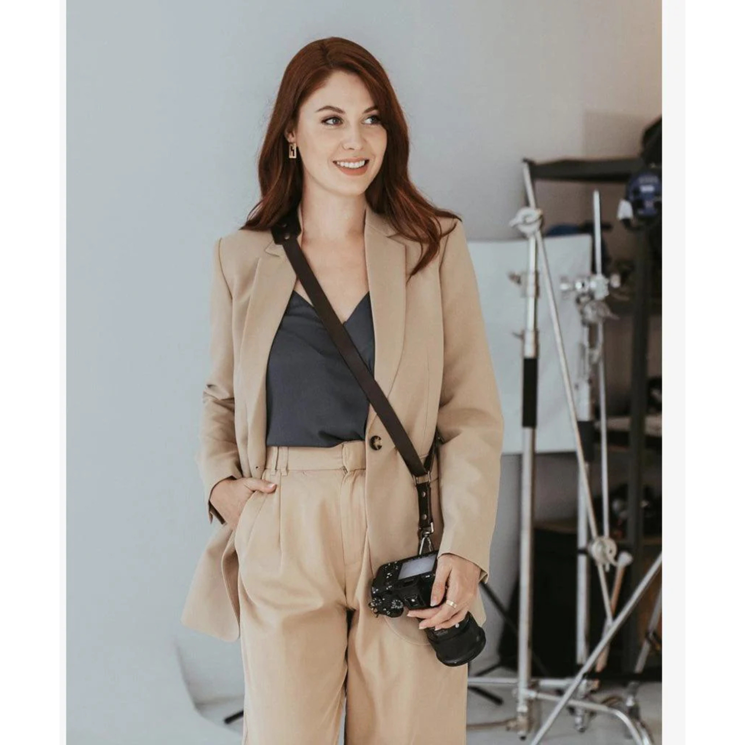 Bronkey Kameragurt Tokyo #602 Sling Small Leder braun