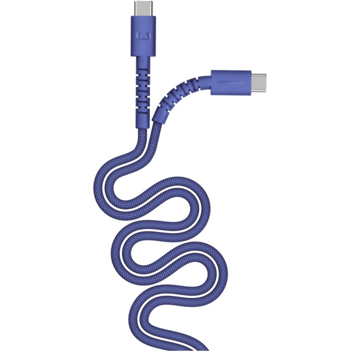 Fresh 'n Rebel Kabel FlexWave USB-C zu USB-C 100W True Blue 2m