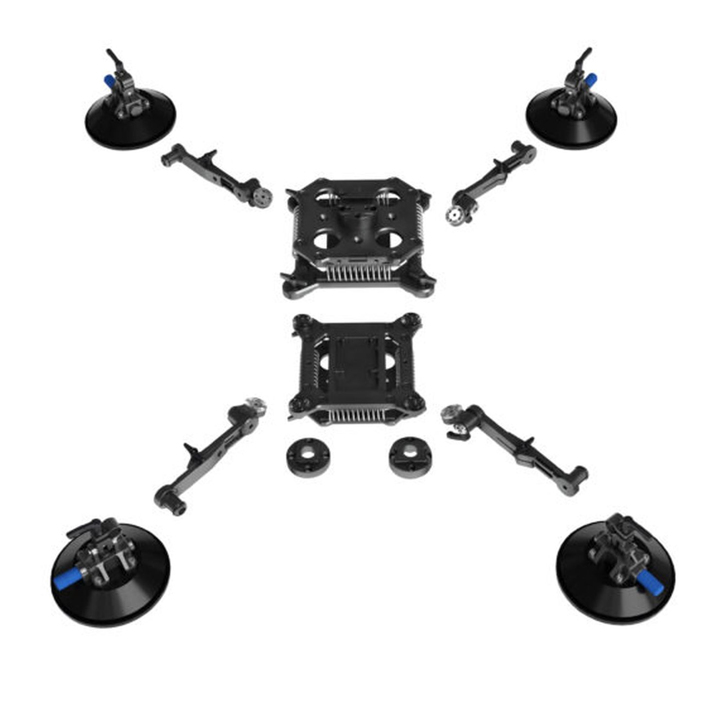 Tilta TAM-B01-AB Saugnapf-Stoßdämpfer Wiegekopf Gold Mount