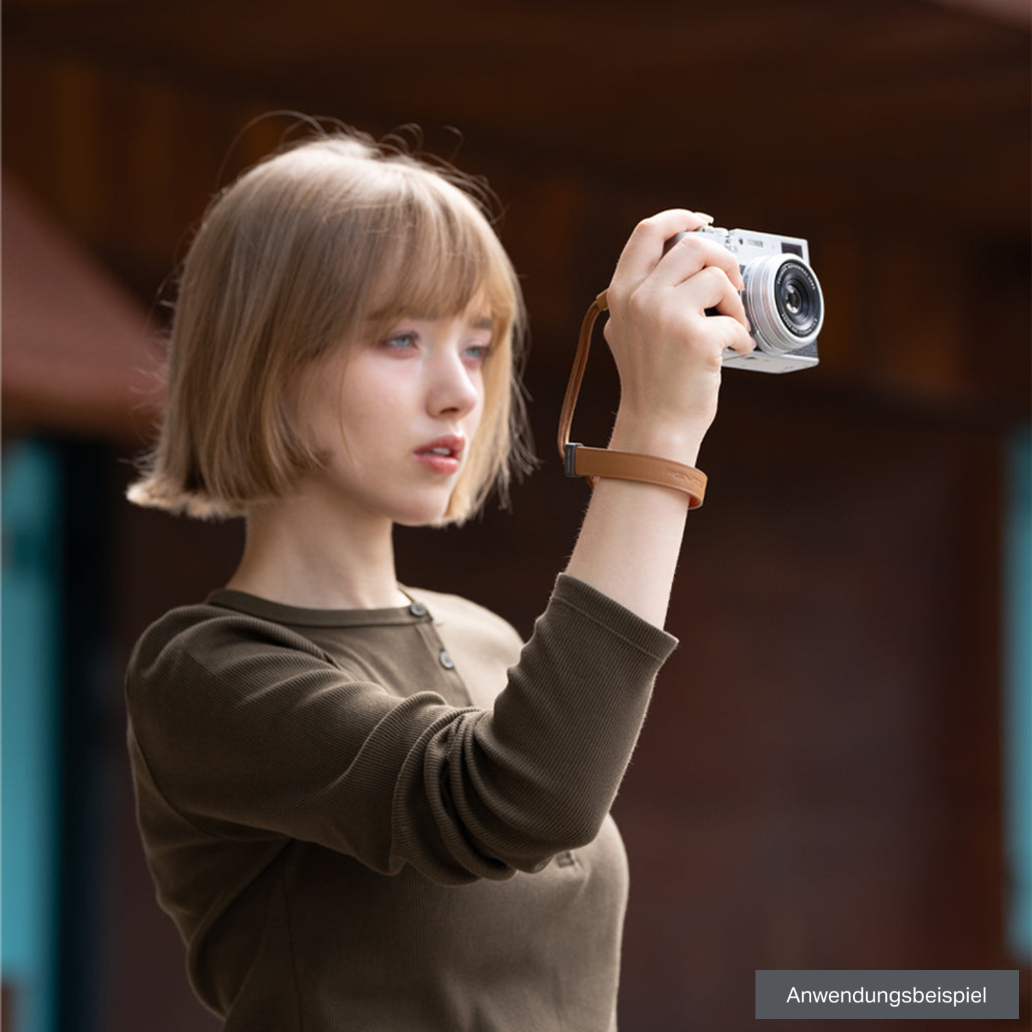 PGYTECH Handschlaufe Slim Vintage Caramel Brown