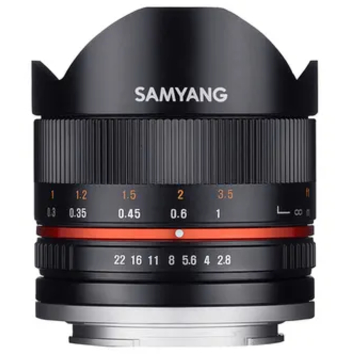 Samyang 8mm F2.8 UMC Fisheye II schwarz Canon EF-M-Mount