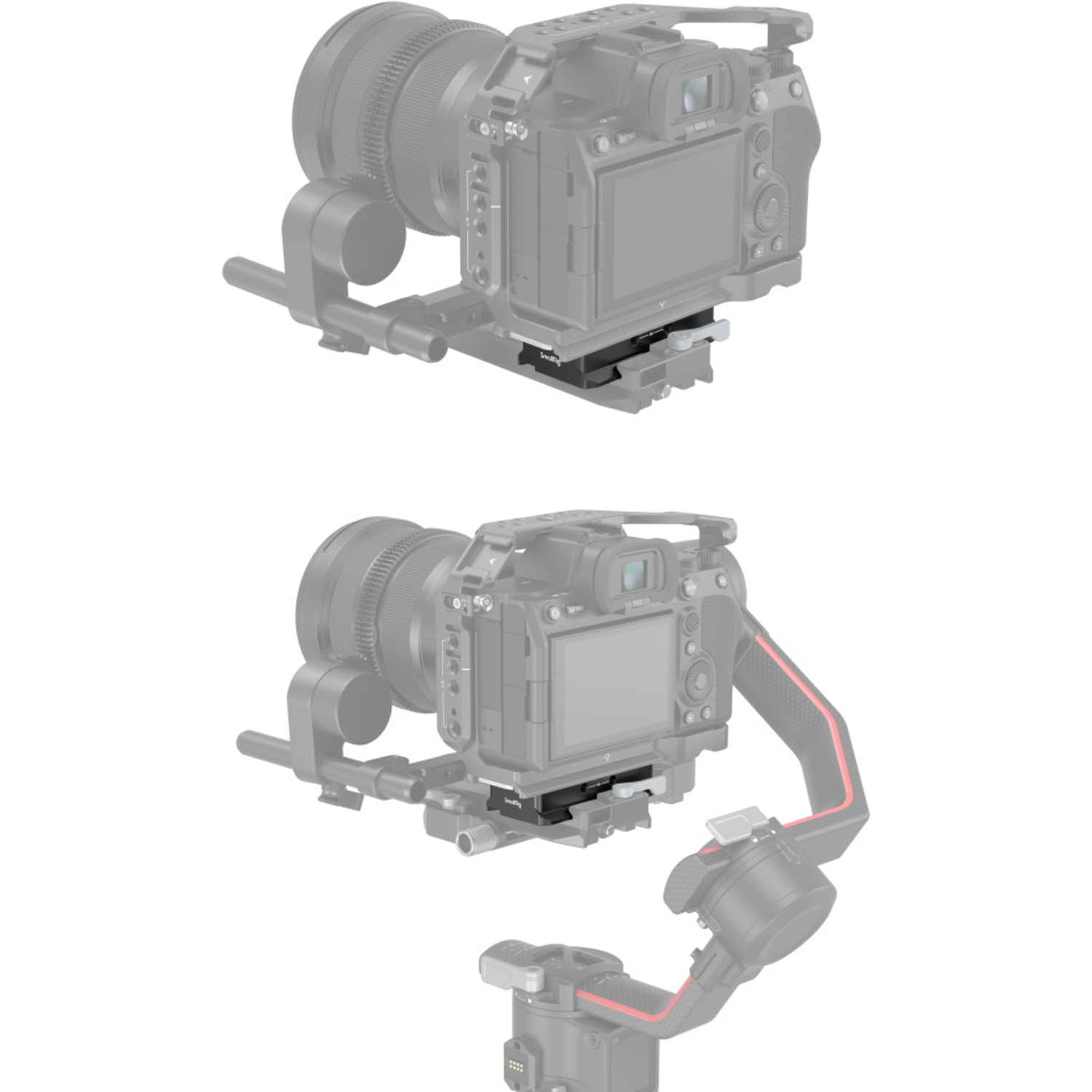 SmallRig Arca-Typ-Schnellwechselplatte 3162B für DJI RS 2, RSC 2, RS 3, RS 3 Pro, RS 4 und RS 4 