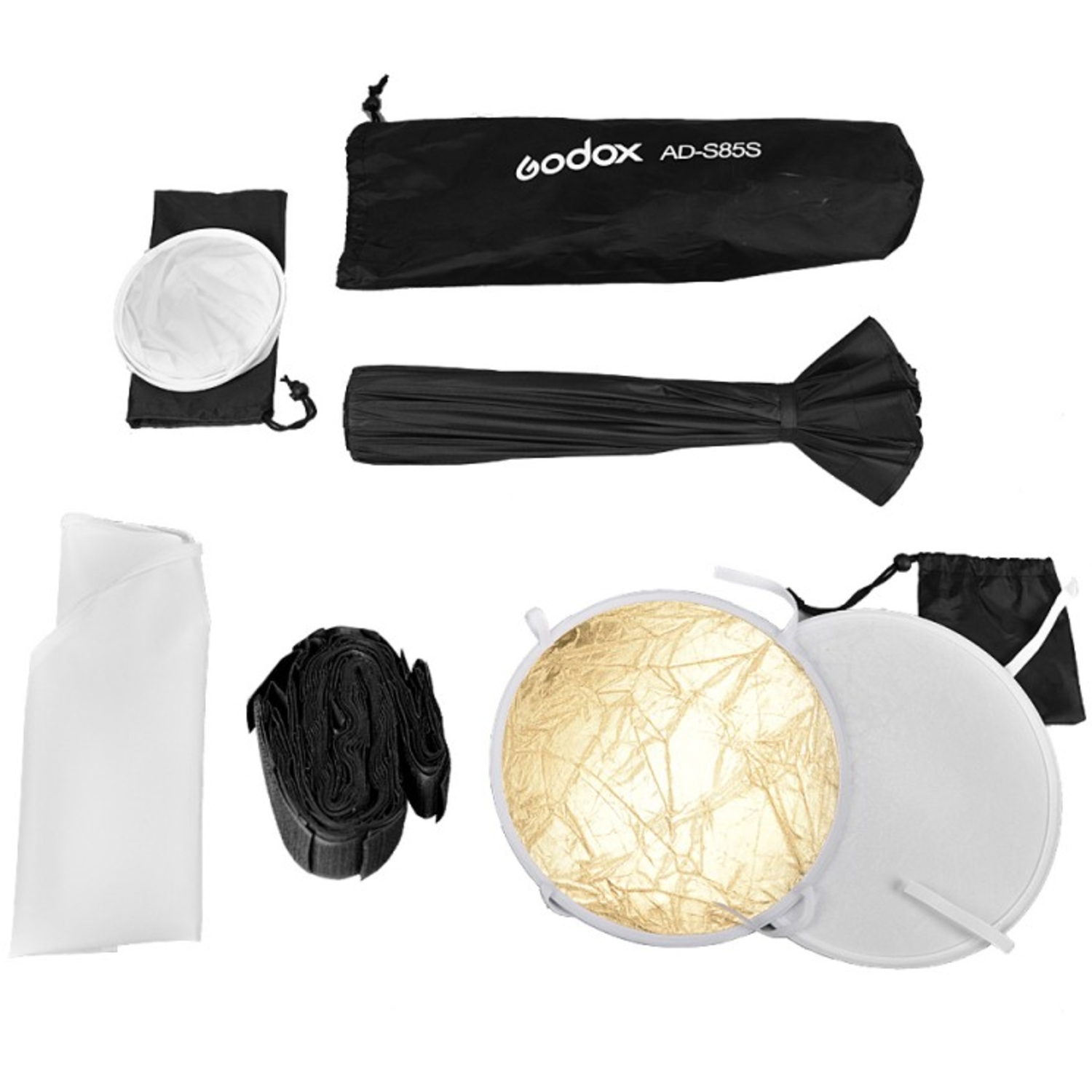 Godox AD-S85S Parabolische Softbox für AD400Pro Silber 85 cm