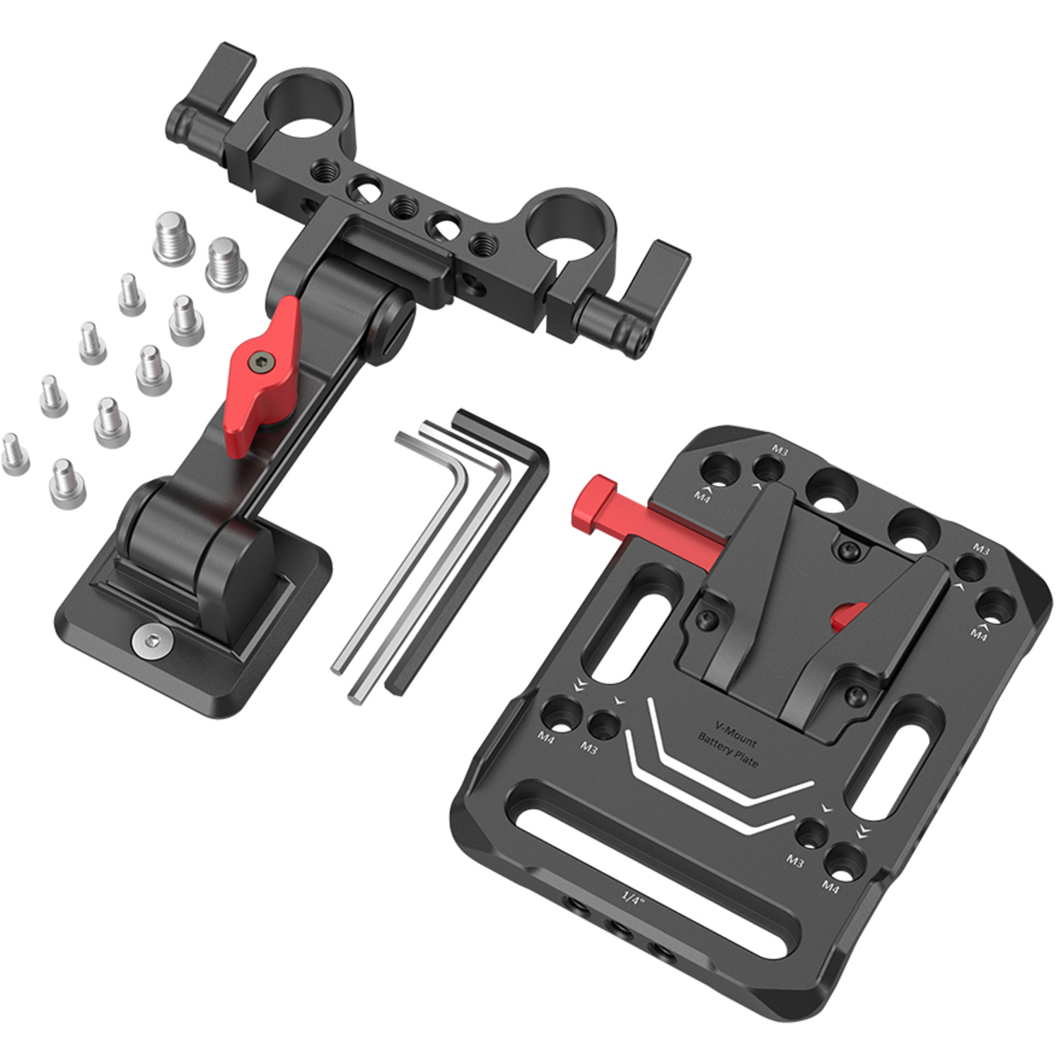 SmallRig V-Mount-Akku-Adapterplatte mit verstellbarem Arm 2991