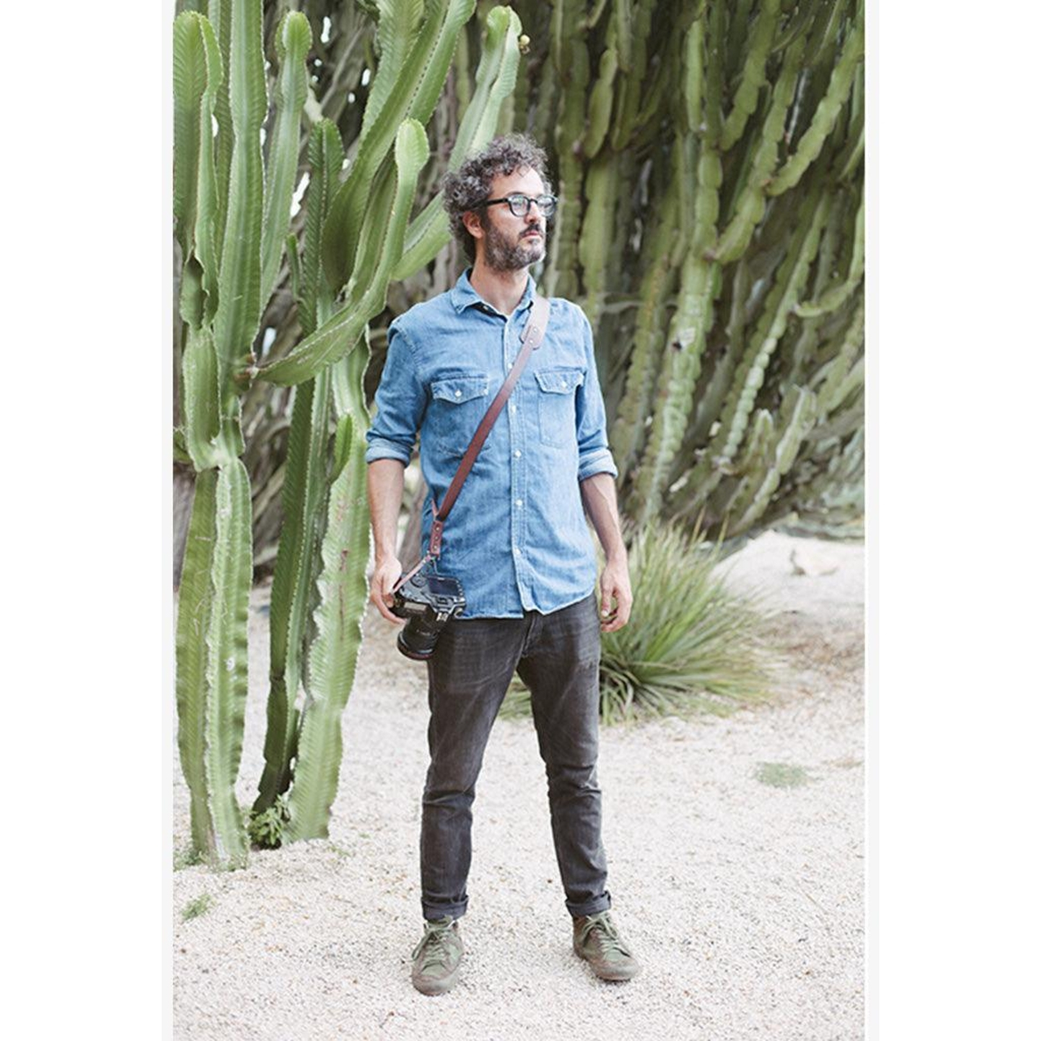 Bronkey Kameragurt Tokyo #602 Sling Large Leder braun