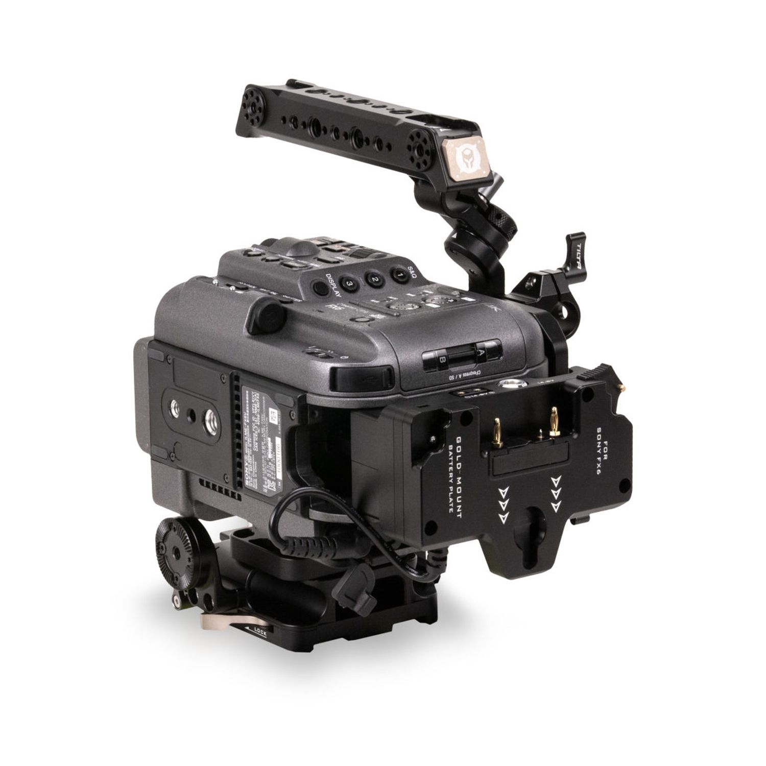 Tilta ES-T20-C-AB Kamerakäfig für Sony FX6 Vertikal-Montagekit Gold Mount