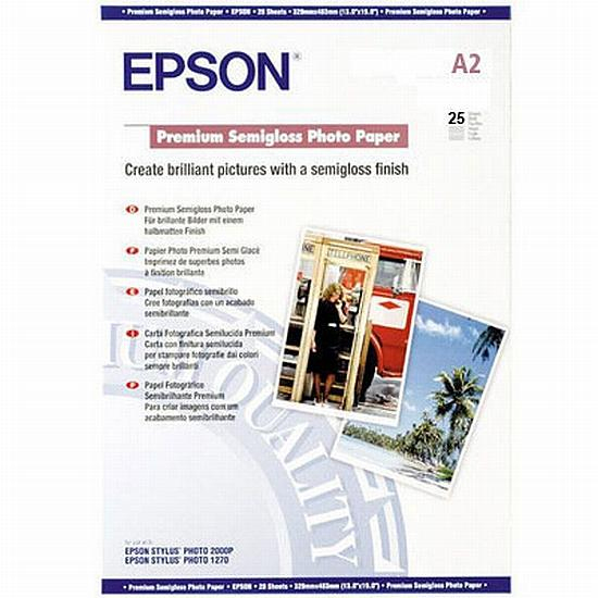 Epson Premium Semi Glossy Photo Papier A2 25 Bl. 250g/m² neuwertiger Rückläufer