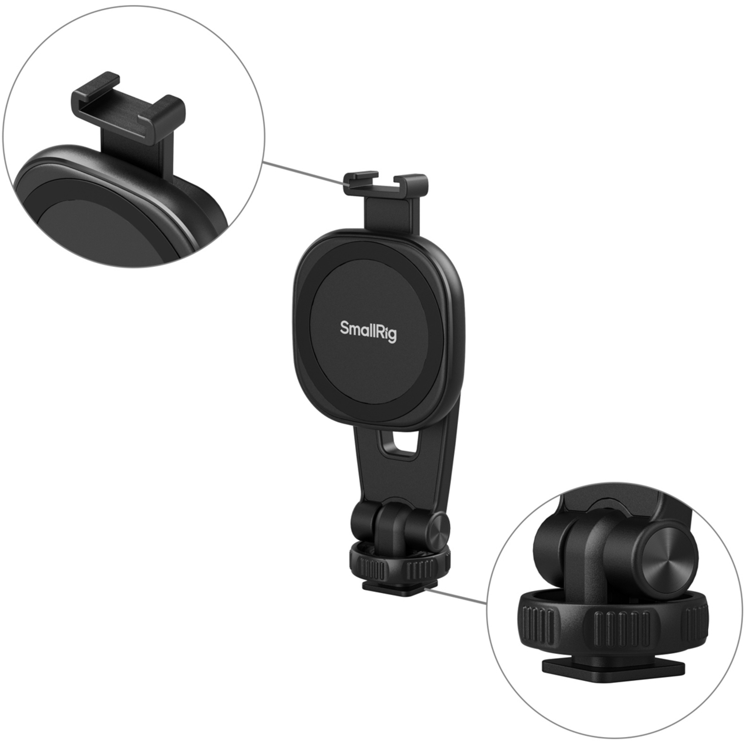 SmallRig Aufsteckbare Smartphoneklemme AC-10 mit Cold Shoe Mount 5283