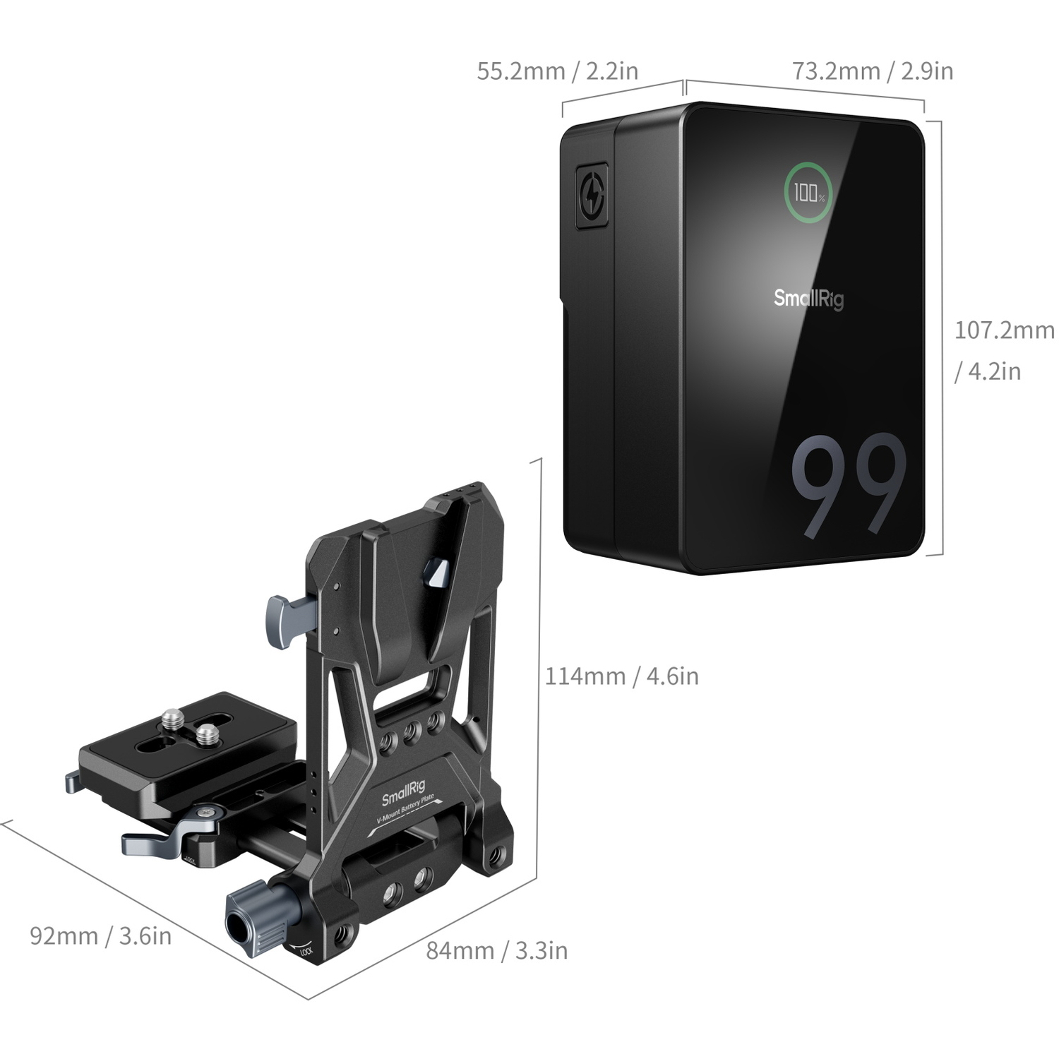 SmallRig Pro Mini-V-Mount-Akku VB99 Kit 5046