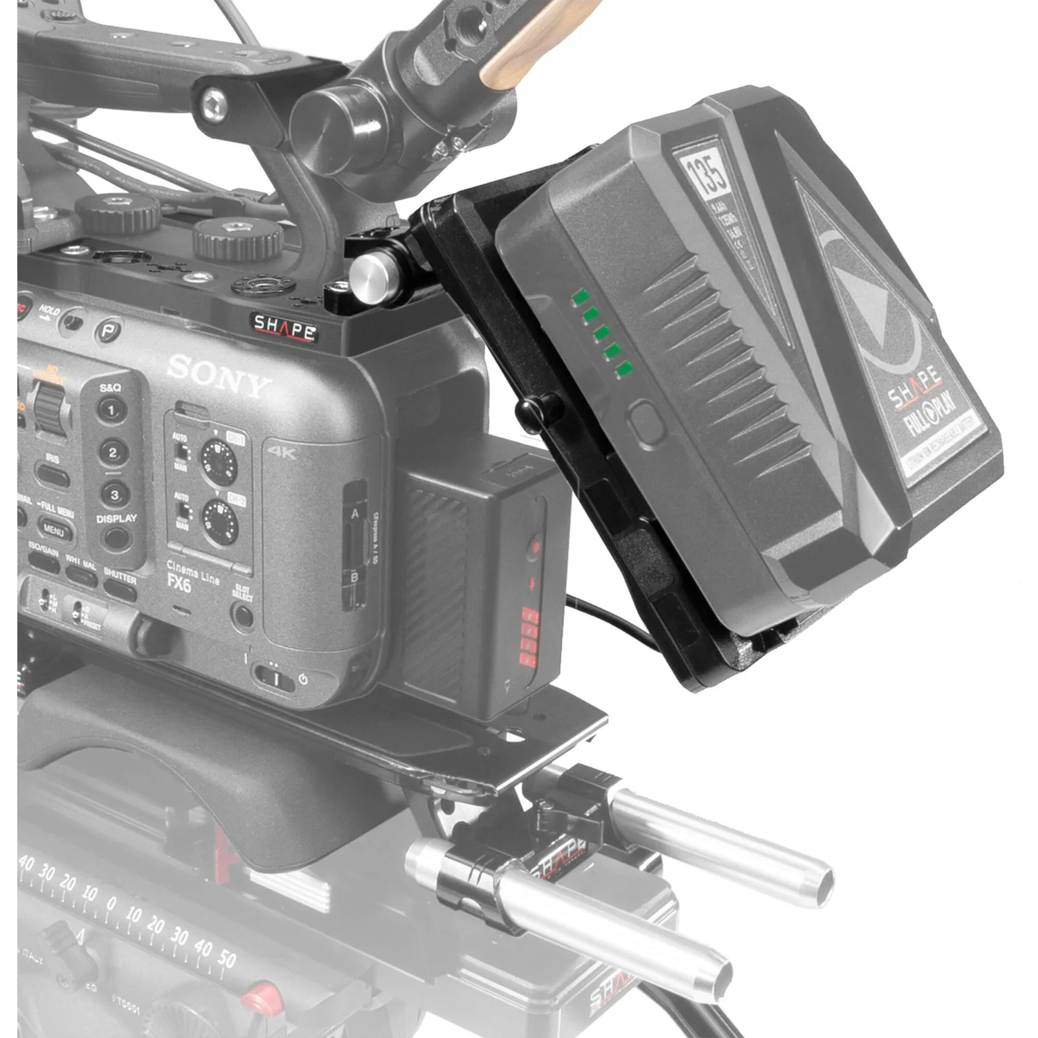 Shape Schwenkbare V-Mount-Akkuplatte VBFX6 für Sony FX6