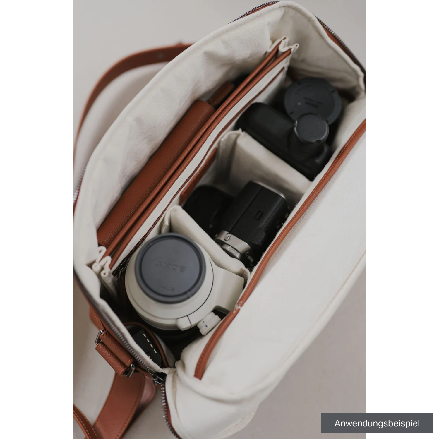 LOULEX x MALEY Umhängetasche XL-Organizer Bag 12,1L braun