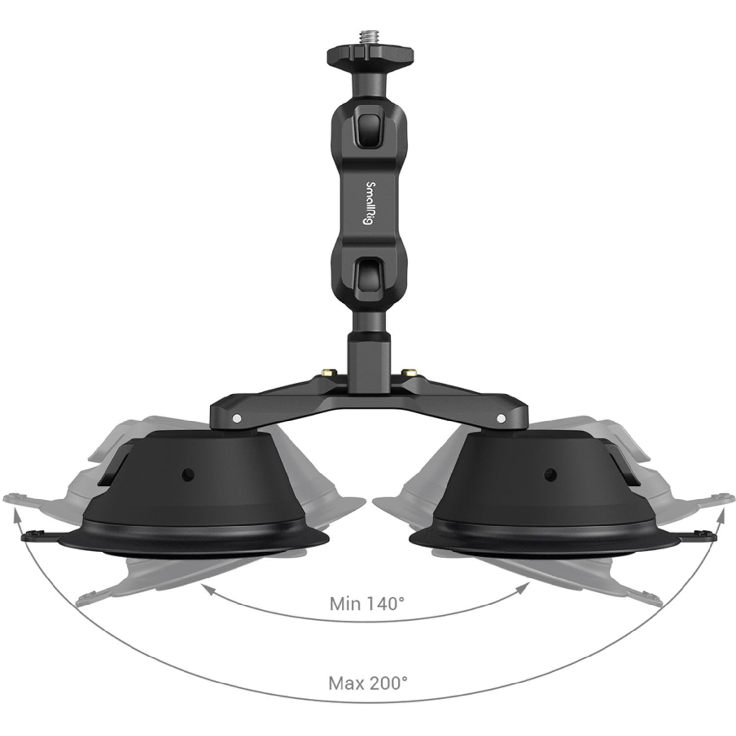 SmallRig SC-2K Tragbare Doppel-Saugnapf-Kamerahalterung 3566