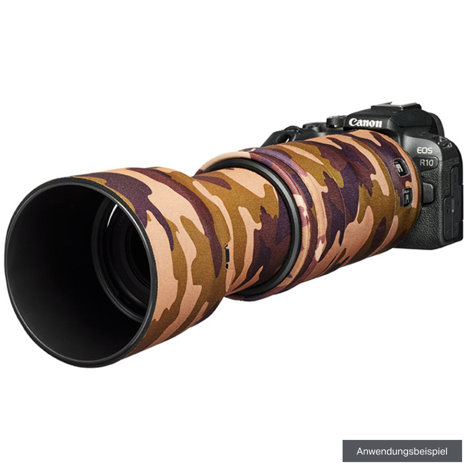 Easycover Lens Oak braun camouflage für Canon RF 100-400mm F5.6-8 IS USM