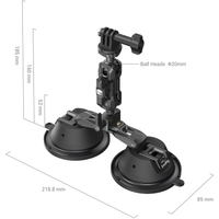 SmallRig SC-2K Tragbare Doppel-Saugnapf-Kamerahalterung 3566