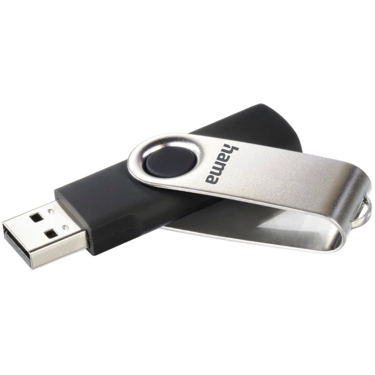 Hama USB-Stick Rotate USB 2.0 8GB Schwarz / Silber