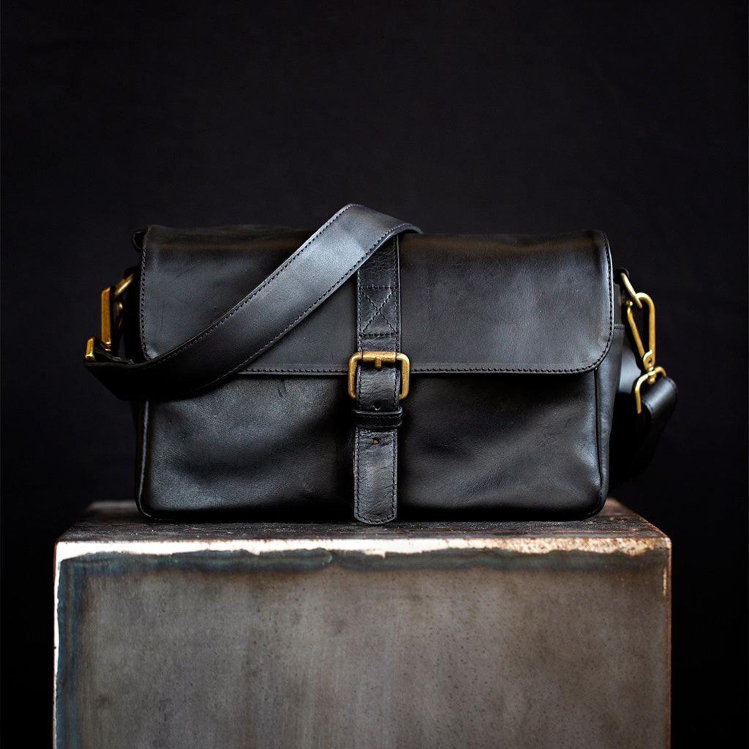 Bronkey Paris Leder Camera Bag Black