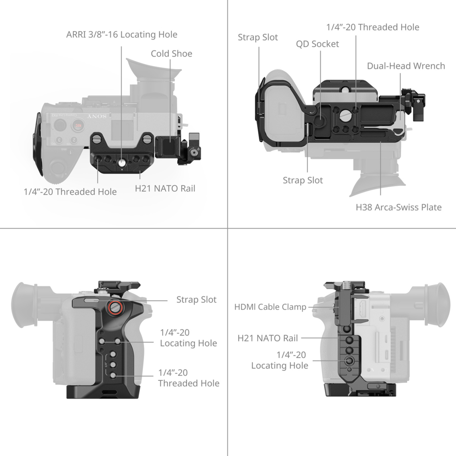 SmallRig Cage Kit 5587 für Sony FX2