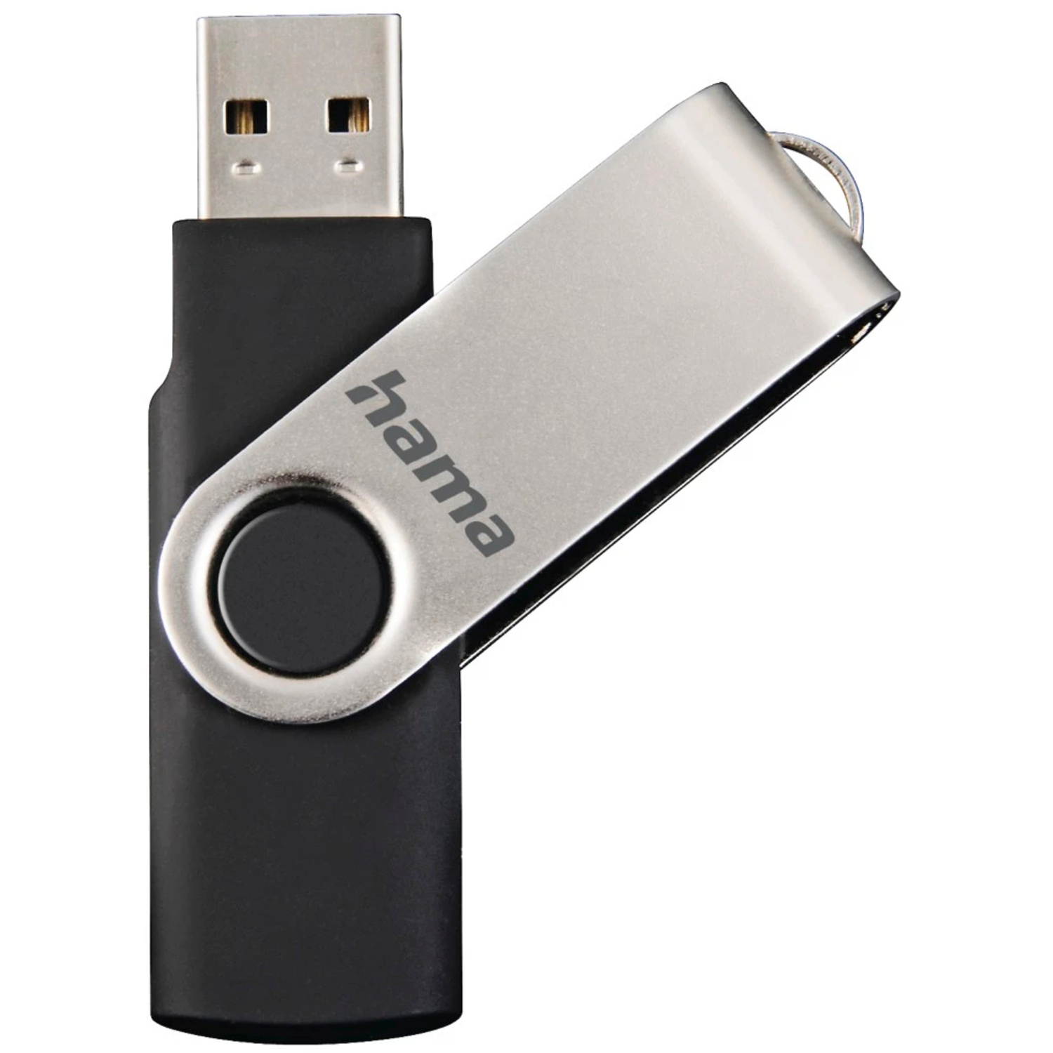 Hama USB-Stick Rotate USB 2.0 8GB Schwarz / Silber