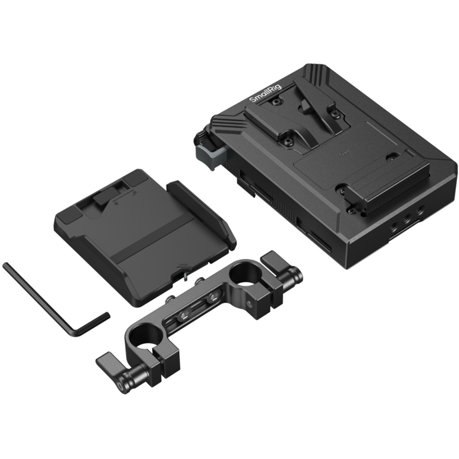 SmallRig V-Mount-Akku-Montageplatte Kit 5226 für 15mm LWS-Rods