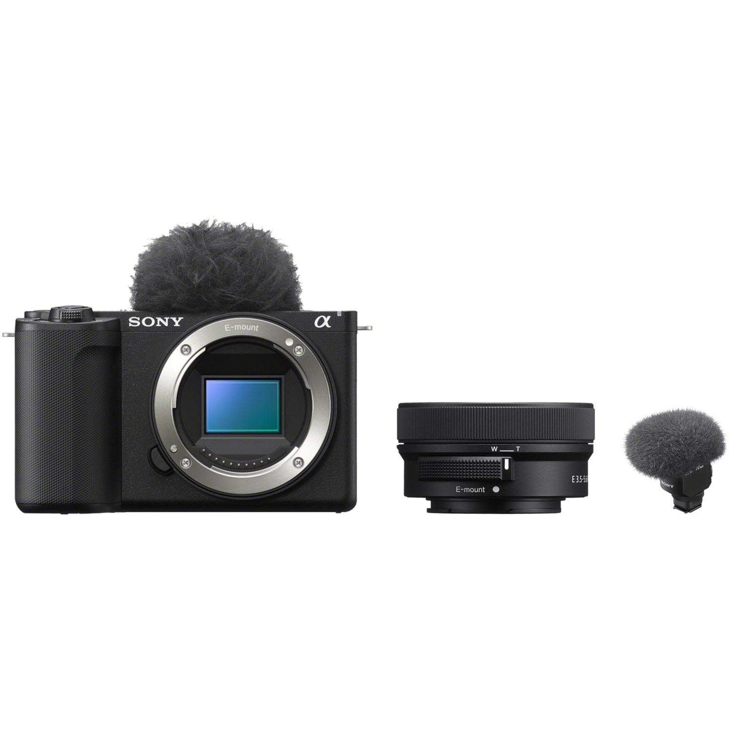 Sony Alpha ZV-E10 II mit E PZ 16-50mm F3.5-5.6 OSS und ECM-M1