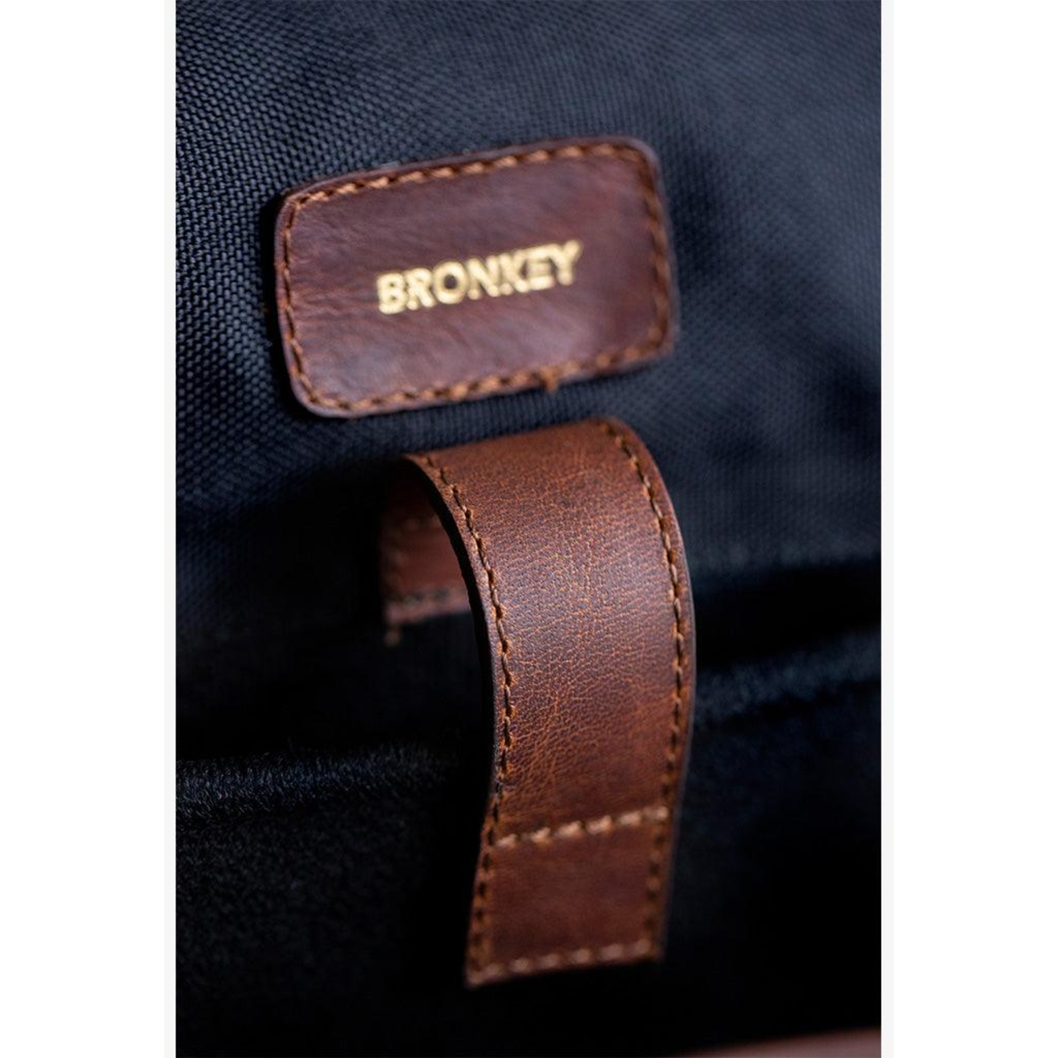 Bronkey Roma Leder Camera Bag Cognac