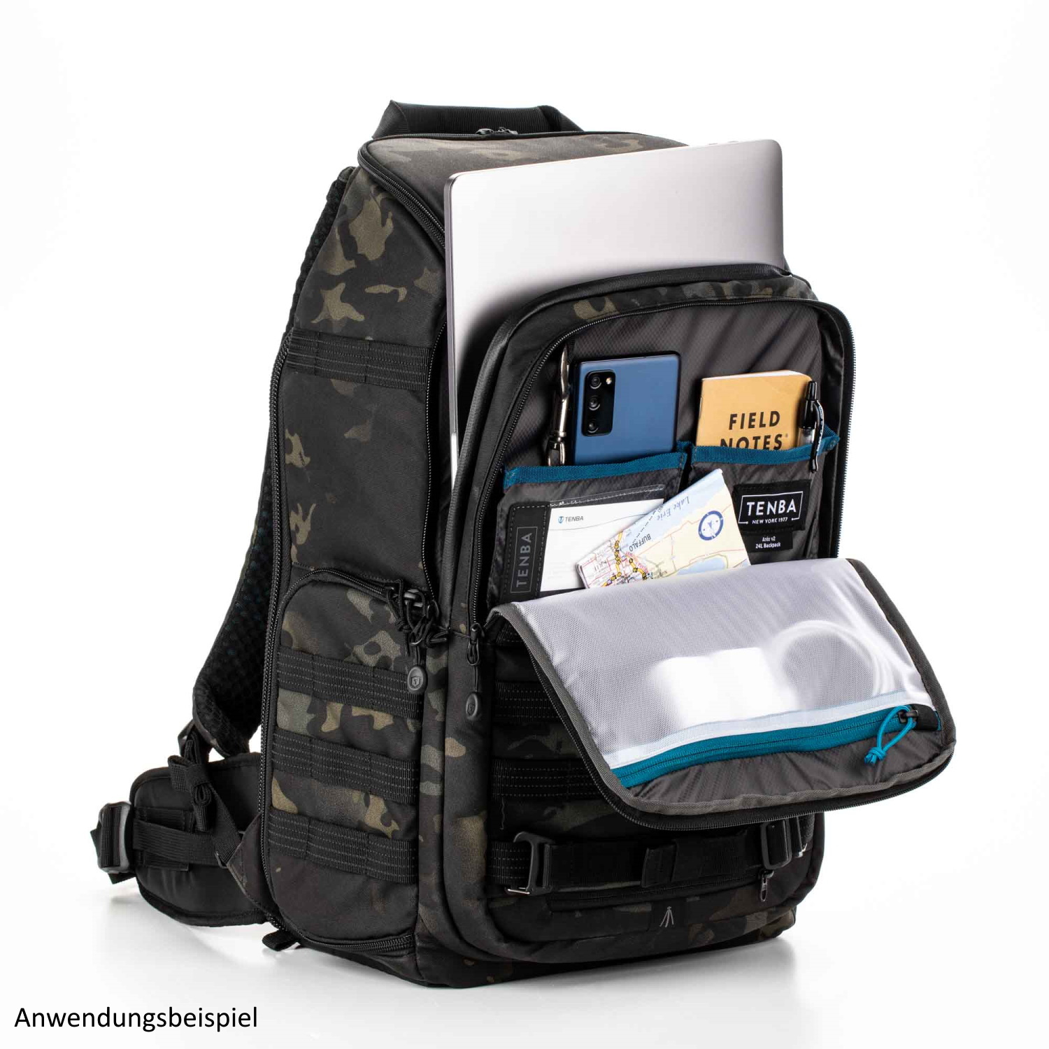 Tenba Fotorucksack Axis v2 MultiCam 24L schwarz