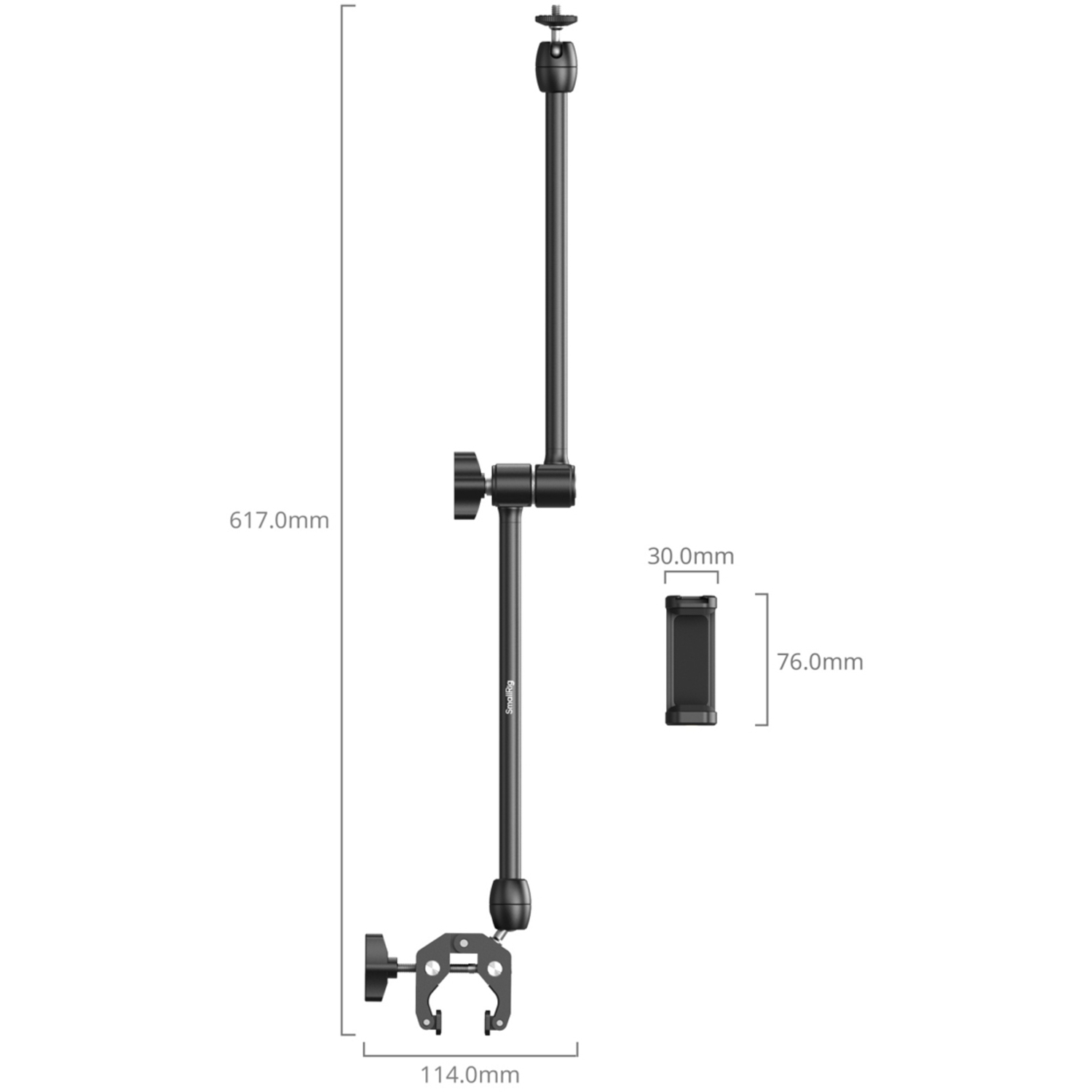 SmallRig Desktop Magic Arm mit krabbenförmigen Klemmarm 5624