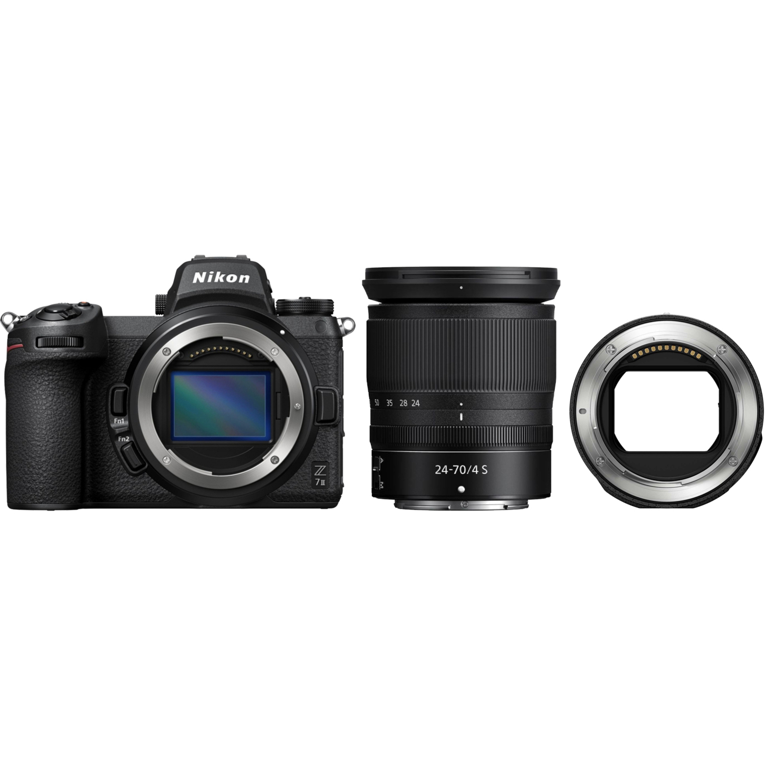 Nikon Z7 II mit NIKKOR Z 24-70mm F4 S und FTZ Adapter II