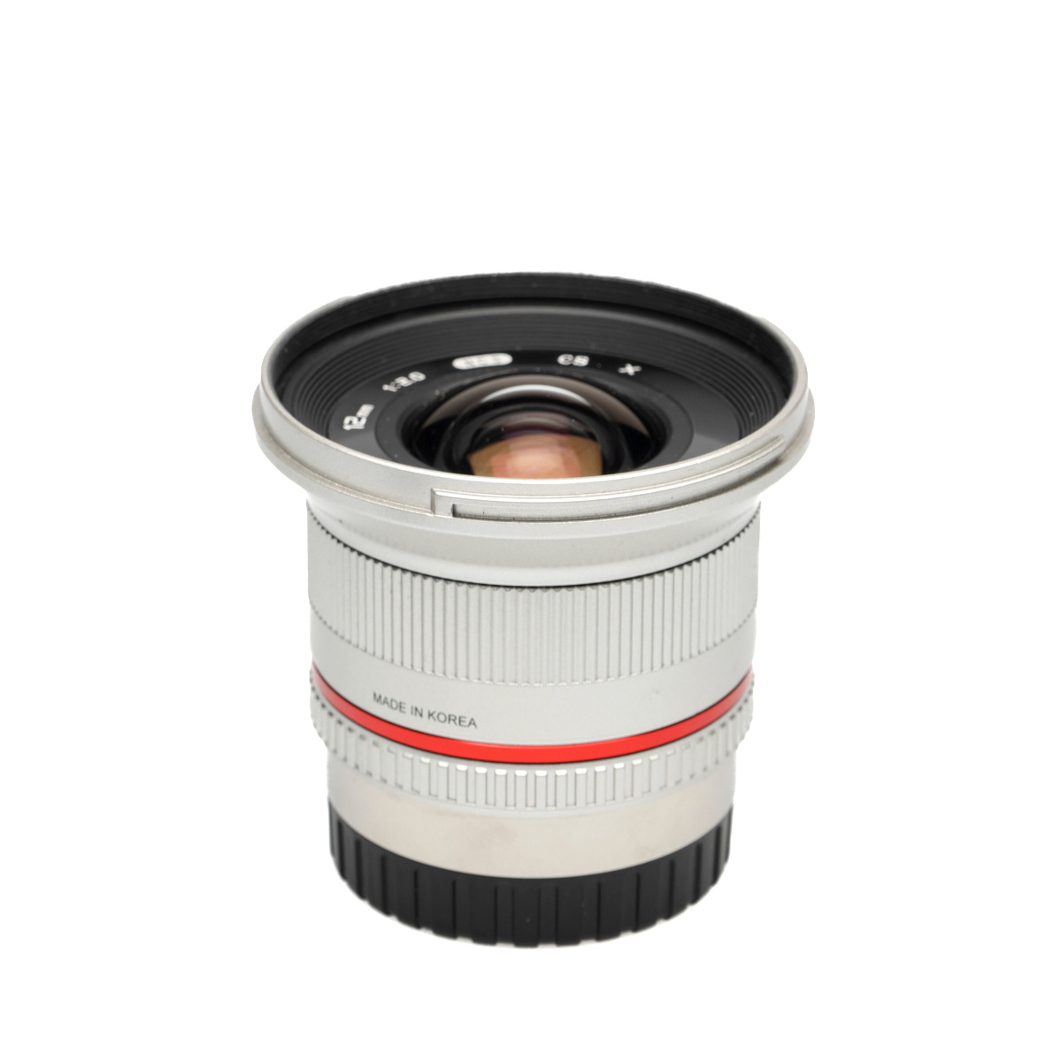 Samyang MF 12mm F2 NCS CS für Fujifilm X-Mount silber gebraucht