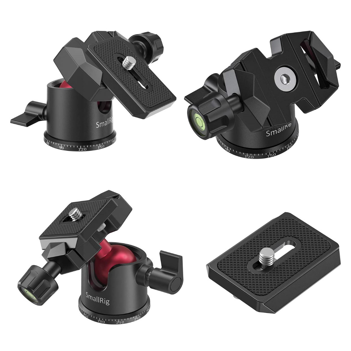 SmallRig BUT2664 Tabletop Mini Stativ mit Panorama-Kugelkopf 