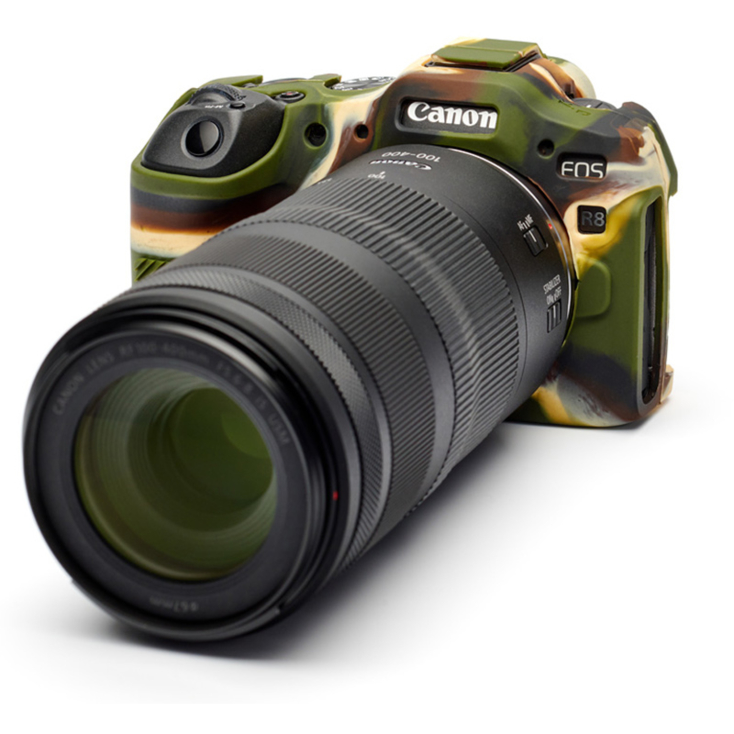 easyCover Silikon-Schutzhülle für Canon R8 Camouflage