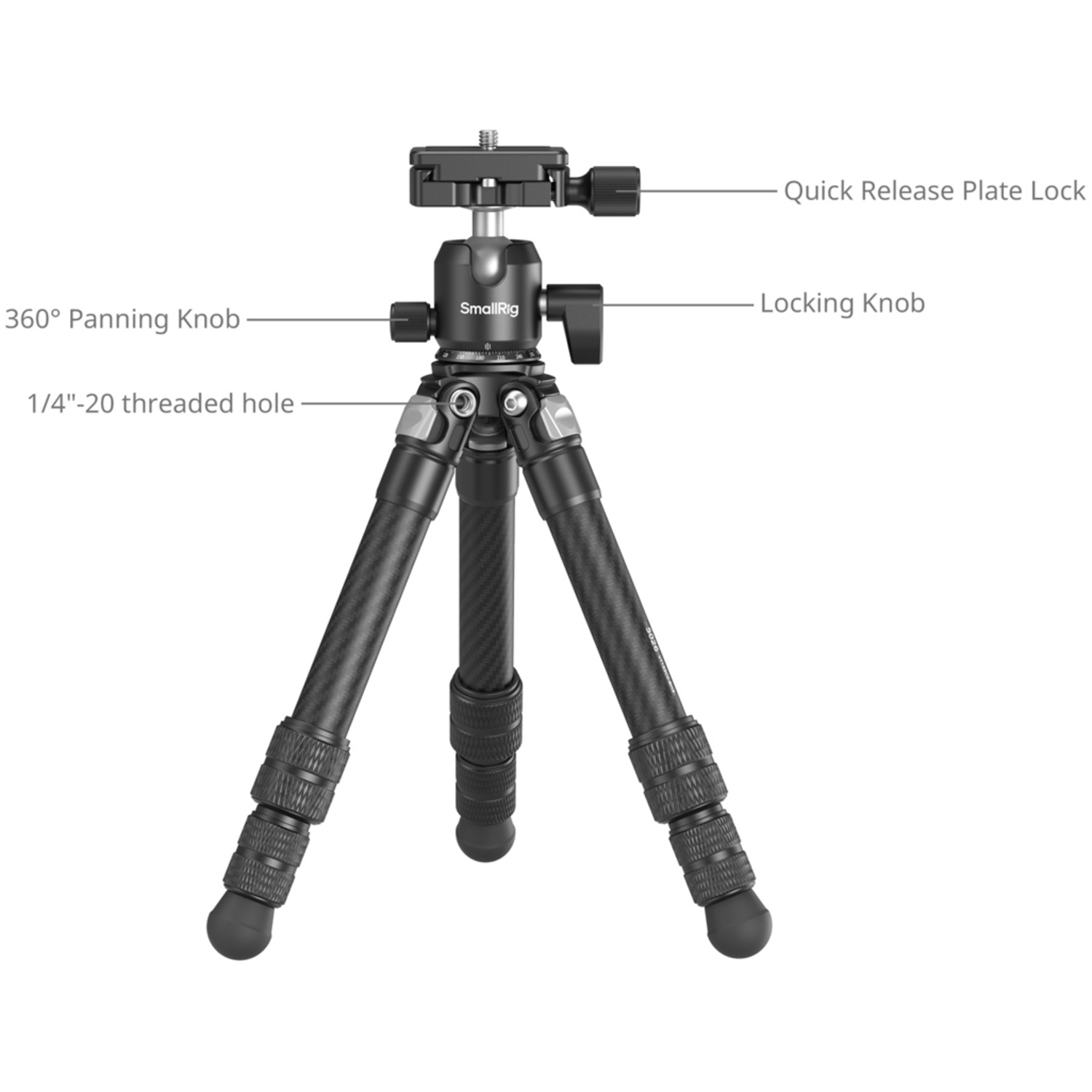 SmallRig Taschenstativ Carbonfaser 5026 Kit 