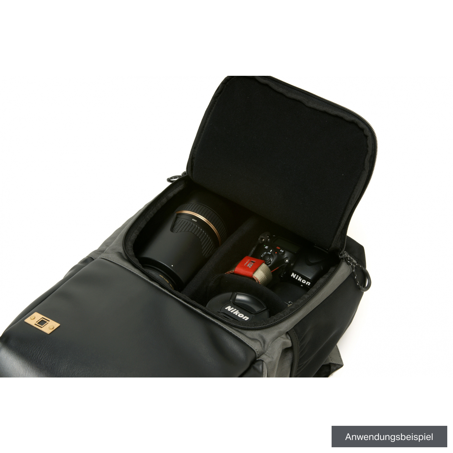 Artisan & Artist Rucksack Basalt ACAM-BS0001 BKGY schwarz-grau