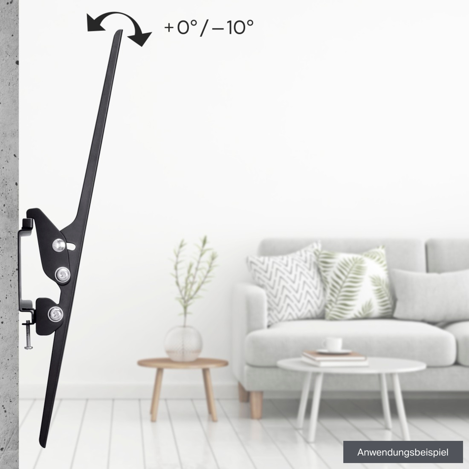 Hama TV-Wandhalterung TILT für Fernseher bis 191cm (75")