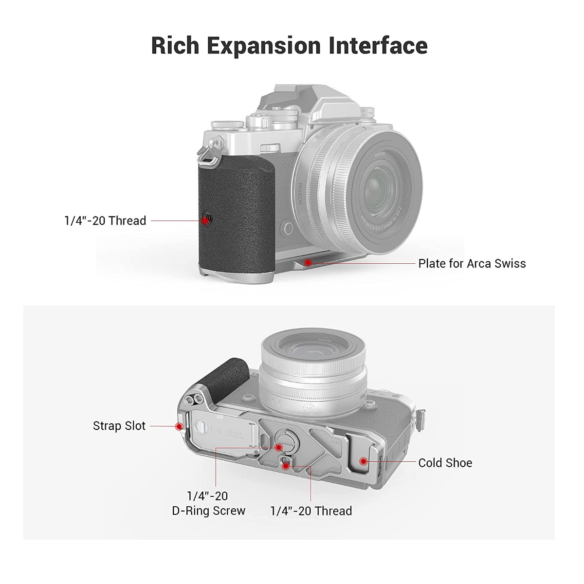 SmallRig 3480 L-Shape Griff für Nikon Z fc