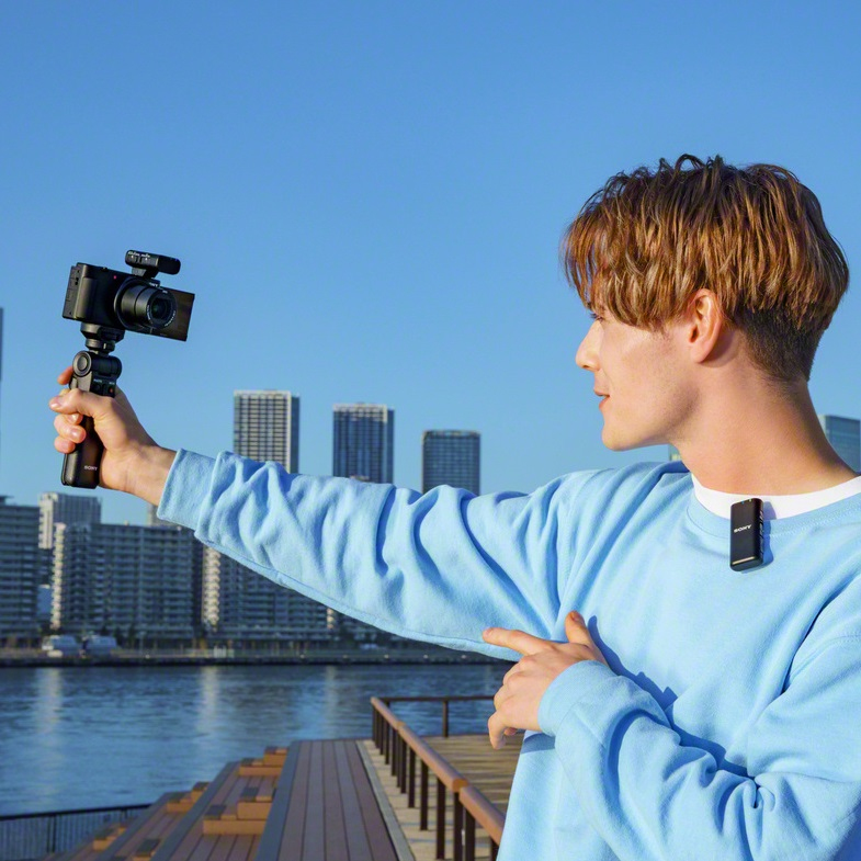 Sony ECM-W2BT Drahtloses Mikrofon mit Bluetooth-Verbindung